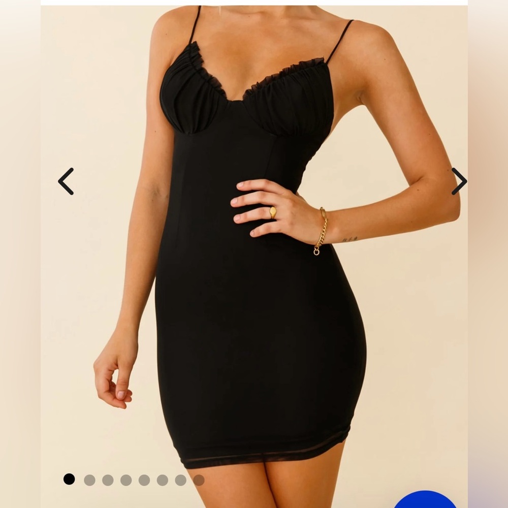Delicate Women's Black Mini Dress